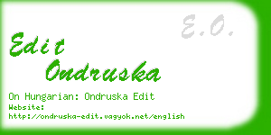 edit ondruska business card